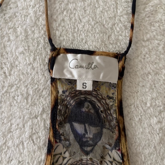 Camilla  Asymmetrical Sleeveless Silk top - Picture 9 of 16